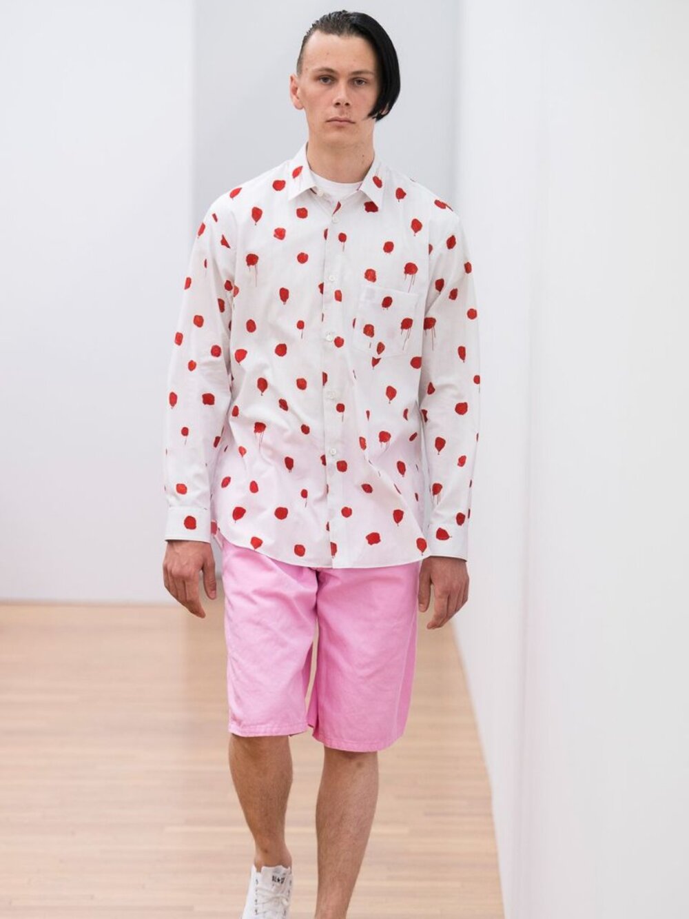 Comme Des Garcons Shirt 2018SS Runway Mary Heilmann Collab Bloodstains Shirt